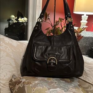 Coach 2013 Campbell in Brown on Brown Leather Shoulder Bag in EUC